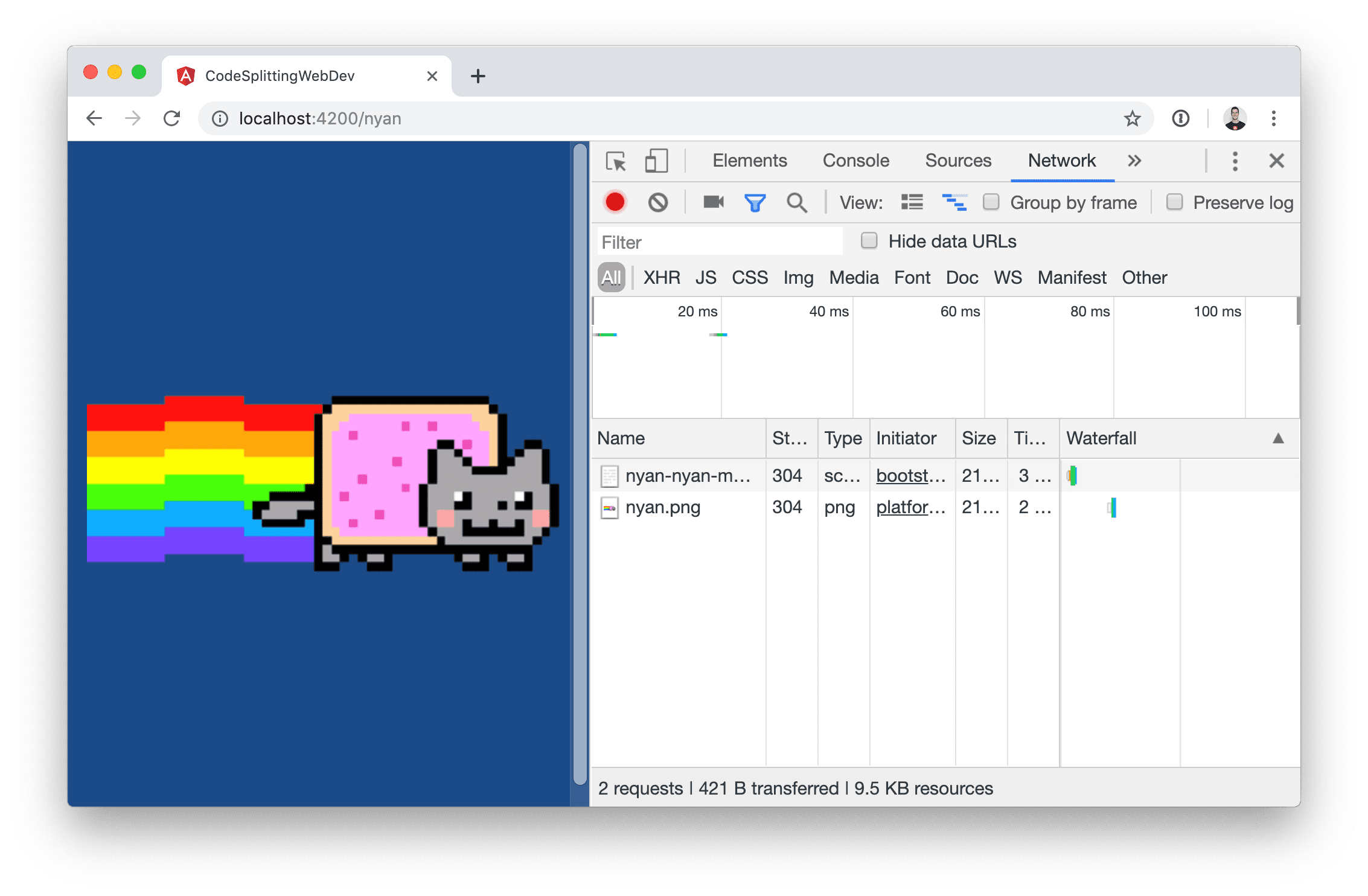 Lazy Loading von JavaScript-Bundles mit Codeaufteilung auf Routing-Ebene