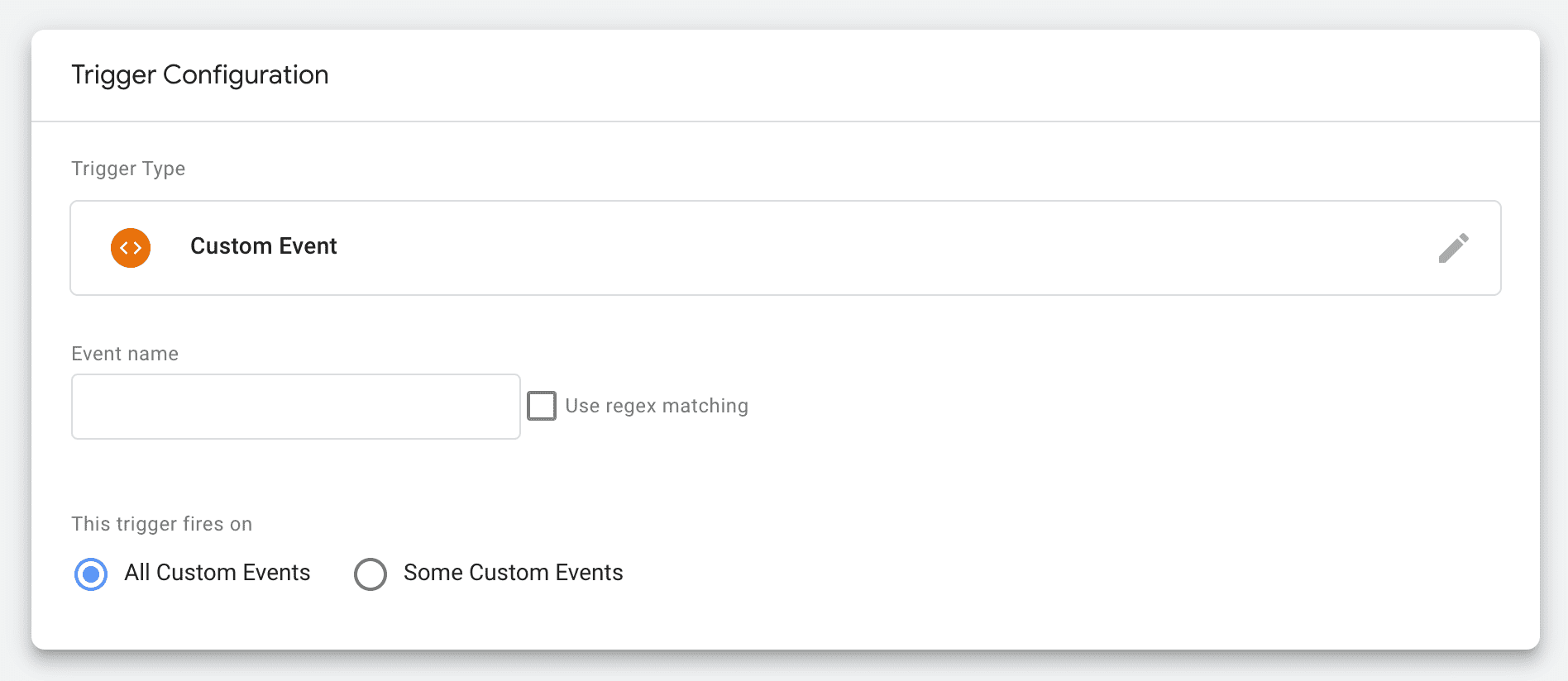 راهانداز رویداد سفارشی در Google Tag Manager