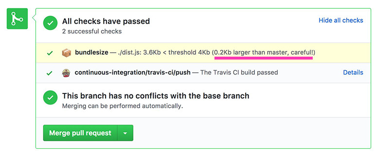 การตรวจสอบ Bundle Size ใน GitHub