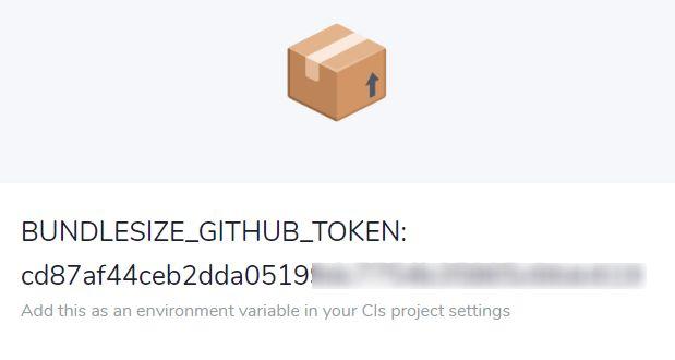 Token de bundlesize