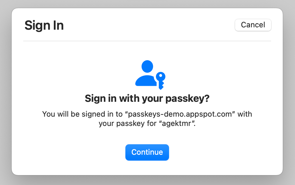 Okno klucza dostępu w systemie macOS, które pojawia się, gdy funkcja Touch ID jest niedostępna.