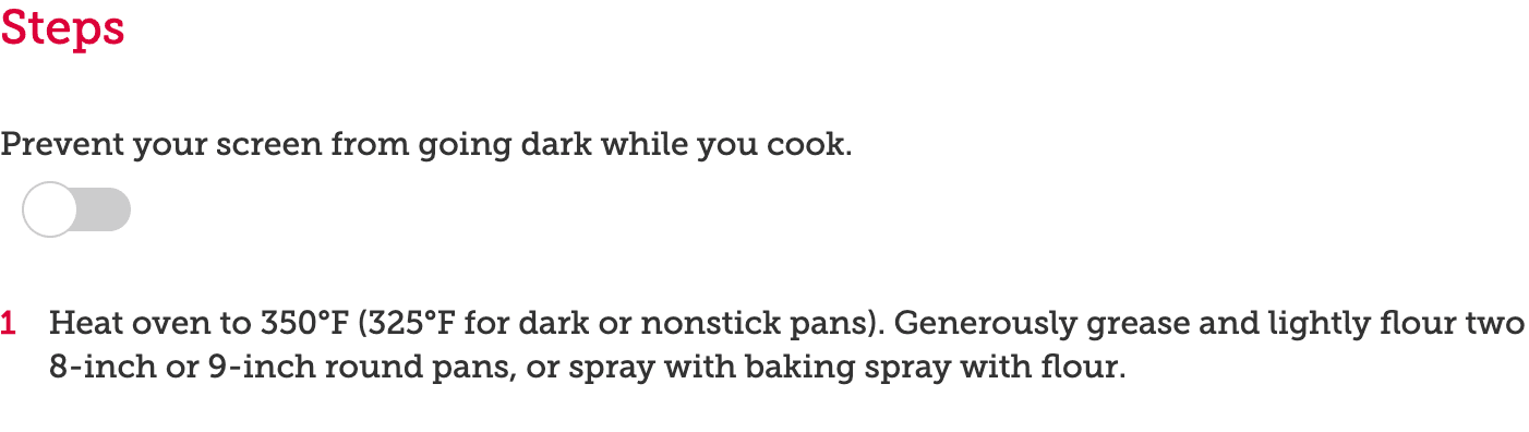 BettyCrocker.com Wake Lock 切換開關