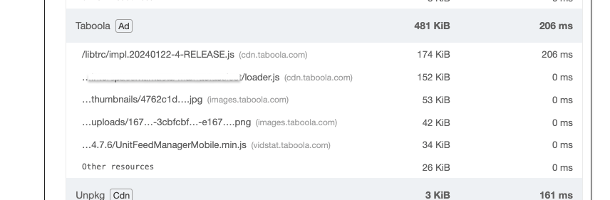 Ein Screenshot eines Lighthouse-Audits für die blockierte Hauptthreadzeit, nachdem die neuen TRECS- und Performance Fader-Engines angewendet wurden, um die Blockierungszeit des Hauptthreads zu verbessern. Die Prüfung dauerte nur noch 206 Millisekunden, verglichen mit 712 Millisekunden vor den Optimierungen.